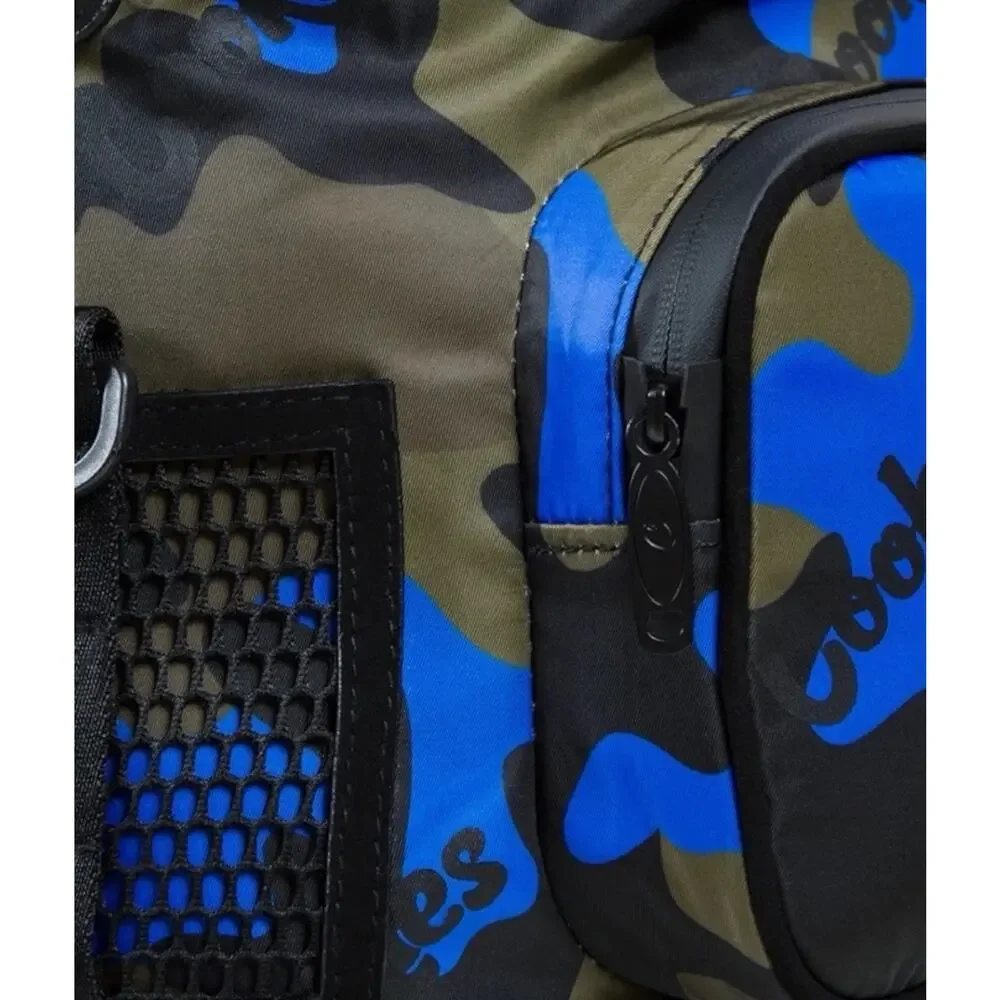 Cookies SF Luxe Smell Proof Backpack Blue Camo Utility Streetwear Travel Bag NWT